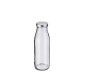 Pot 21cl en verre +capsule métal dore
