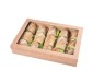 Box With Window Lid Kraft 135*135*50 Mm