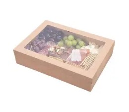 Box With Window Lid Kraft 155*155*5 Mm