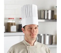 TOQUE LEGERE CREPON CONTINENTAL, Lot De 20