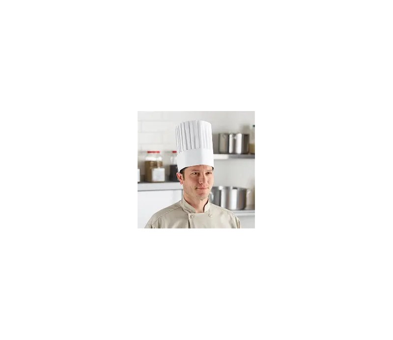 TOQUE LEGERE CREPON CONTINENTAL, Lot De 20