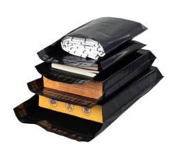 100 Sacs d’expédition NOIR sans pochette, 30 x 40 cm