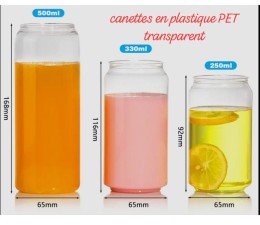 Cannet en Plastique PET Transparent
