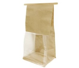 Sac en papier Kraft avec fenêtre transparente 22*27,5Cm