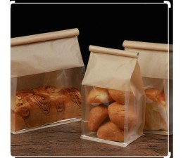 Sac en papier Kraft avec fenêtre transparente 16*26,5Cm