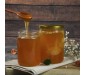 Pot 250ml en verre transparent avec une couvercle dorée