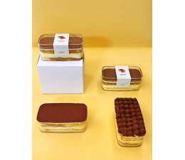 VERRINE TIRAMISSU RECT  Crystal CP + Couvercle