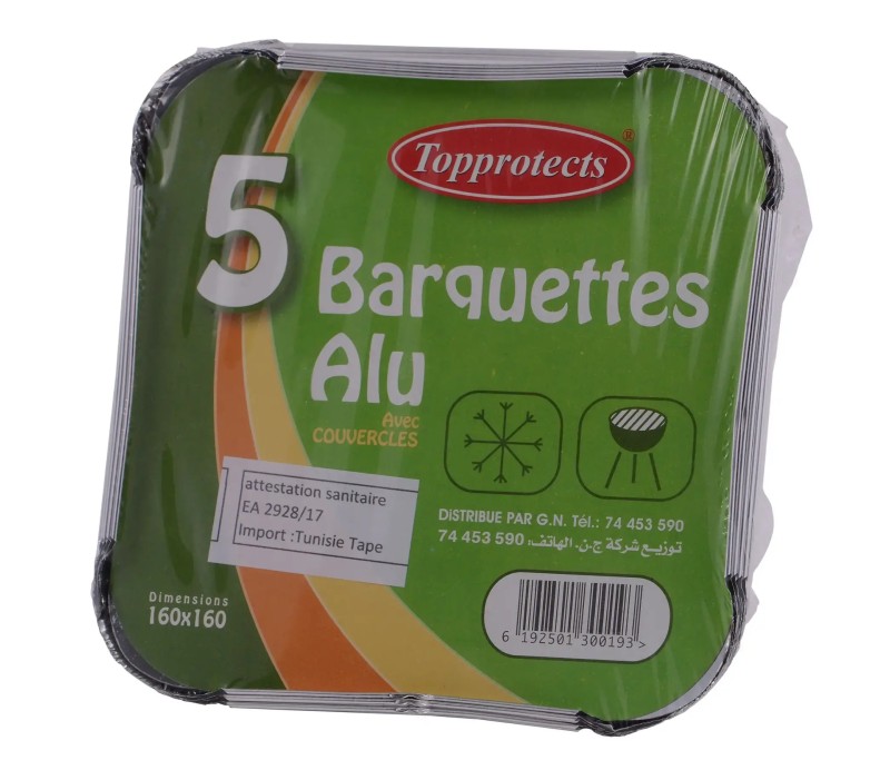 5 Barquettes 160/160 AC
