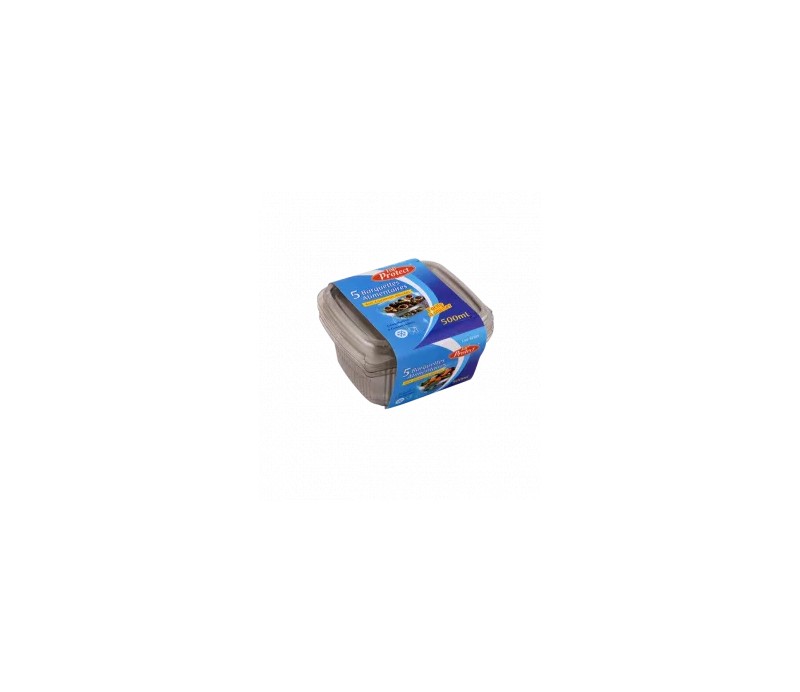 5 Barquettes PET 375ML  TOPPROTECT
