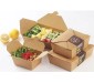 Lunch box MM kraft en carton 1000 ml alimentaire ingraissable