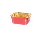 Lot de 25 Boîte à cupcake lazer carré bronze