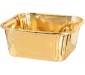 Lot de 25 Boîte à cupcake lazer carré doré