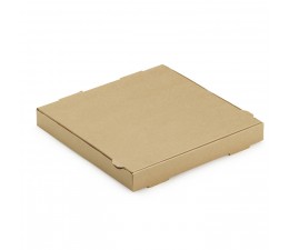 Boîte à pizza kraft avec papier ingraissable