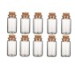 Mini bouteilles verres fioles avec bouchon